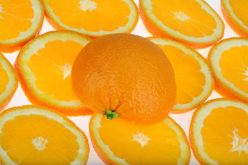 Orange slices background