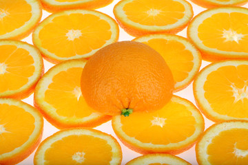 Orange slices background