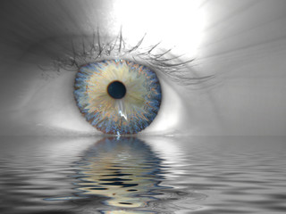 Auge + Wassereffekt
