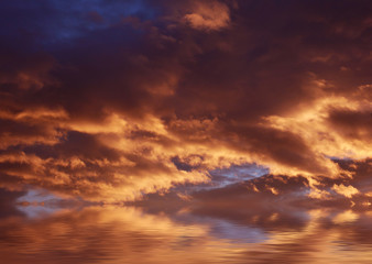 Obraz premium nuages et eau