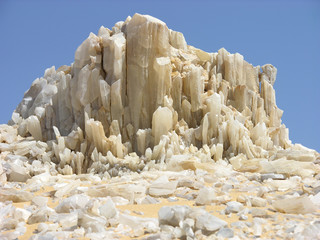 Kristallberg am anfang der weissen wüste