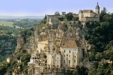 Fototapeta premium A view of the french town of rocamadour.