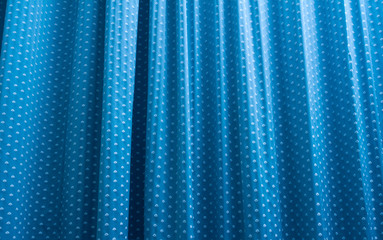 Blue curtain  background. Movie curtain background