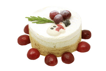 Layer cake with Christmas decoration