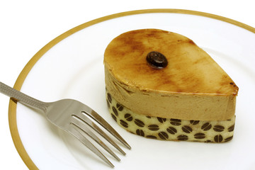 Festive coffee mousse cake