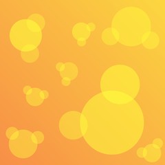 abstract circles on orange background