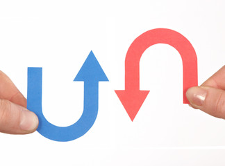 two color arrows