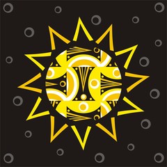 Abstract sun