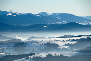 Carpathian mountains view, Ukraine