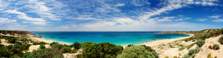 Schilderijen op glas Panorama van Butlers Beach, Zuid-Australië © Kwest