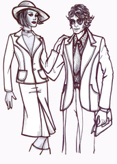 History of Fashion: 70s couple