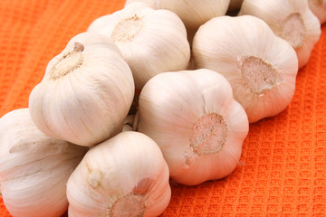 lots of garlic close-ups - healthy eating