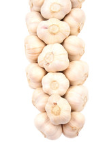 lots of garlic close-ups - healthy eating isolated