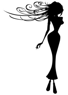 recommend clip art: Weibliches Model