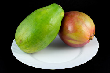 papaya y mango