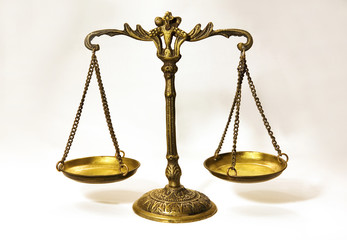 An antique scale that in formation of balance..Justice scale...