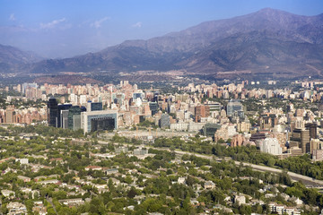 Santiago de Chile from San Cristobal Hill