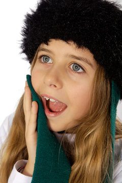 Portrait enfant  avec toke russe