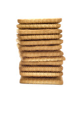 object on white - food - biscuit on white