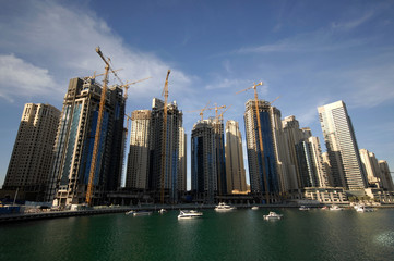 Construction Of Waterfront Buildings In Dubai
