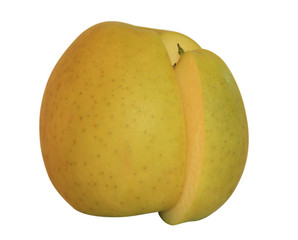 Green apple. It is isolatet on the white background