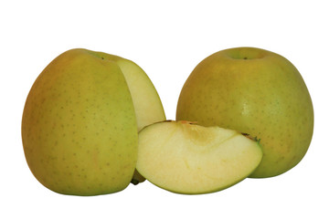 Green apple. It is isolatet on the white background