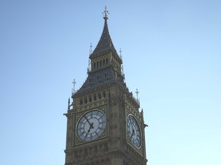 Fototapeta na wymiar The Clock and Tower of Big Ben.