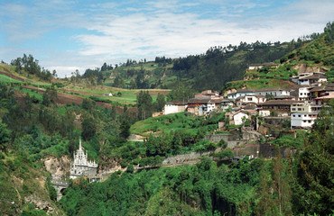 Fototapeta na wymiar Santuario las Lajas - Colombia