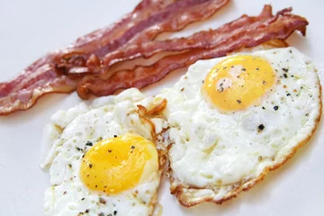 Fotobehang Spiegeleieren Egg & Bacon Breakfast