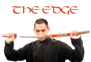 the edge sword ninja and sharp eyes ready to fight