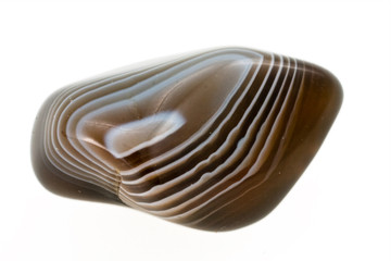 Decorative stone agate on a white background