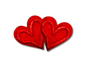 dos corazones rusticos