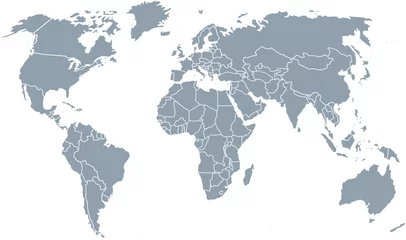 Gordijnen weltkarte, world map © photallery