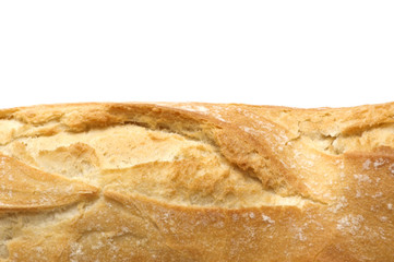 baguette on white background