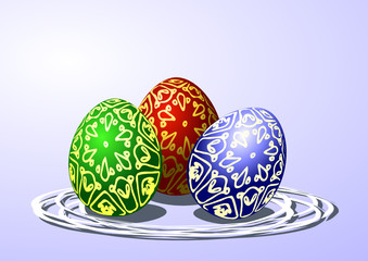 Easter eggs ,vector illustration