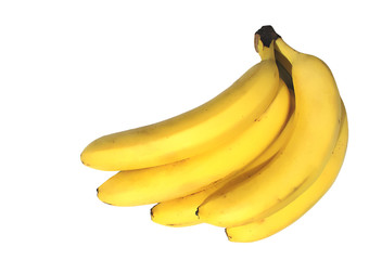 bananas isolated in white