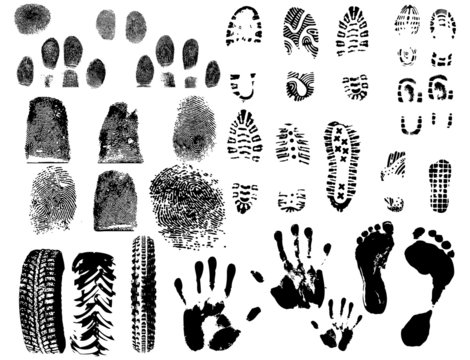 A collection of Vector Fingerprints, Footprints and more