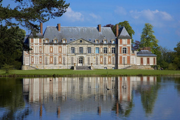 Fototapeta na wymiar France,île de France, chateau de Courson