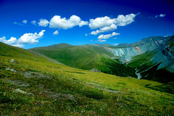 Mountain landscape, background, Altai