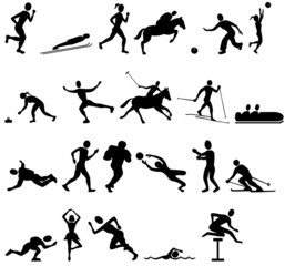 sport silhouettes