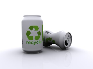 Recycle aluminium cans