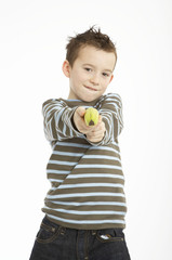 Naklejka premium boy with banana