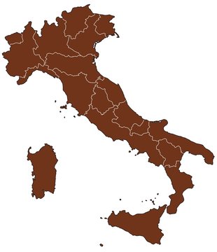 Karte Italien