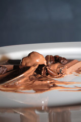 geschmolzene Schokolade