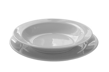 dinner-plate isolated on white background