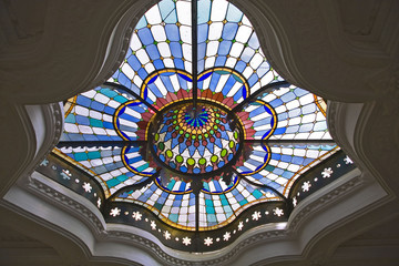plafond du musée des arts décoratifs, budapest