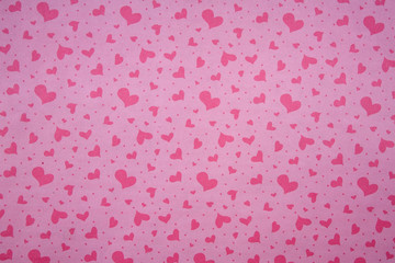Pink  Hearts Valentine’s Day Themed Wallpaper Background