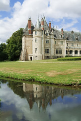 Fototapeta na wymiar A chateau in the loire valley, France, Europe.