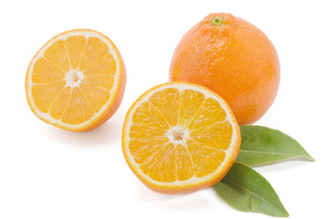 Fototapeta na wymiar Orange isolated on a white