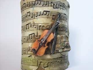 violin & note
